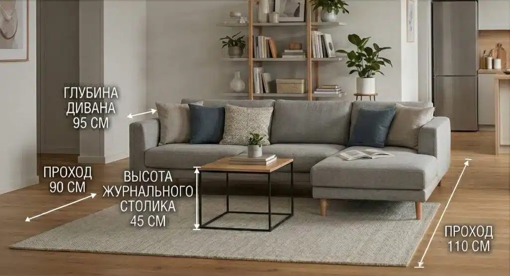 Эргономика в интерьере квартиры - проходы и логистика
